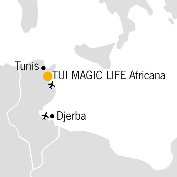 TUI Magic Life Africana Lage