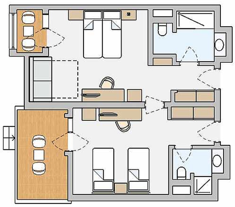 TUI Magic Life Belek - Familien-/Doppelzimmer mit Verbindungstür